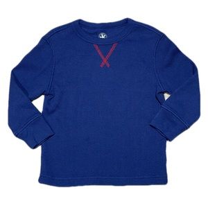 JK Designs Boys Ribbed Thermal Long Sleeve Shirt